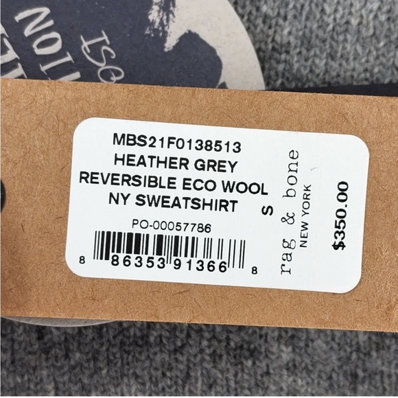 Rag & bone New York reversible eco wool sweatshirt - Picture 6 of 7